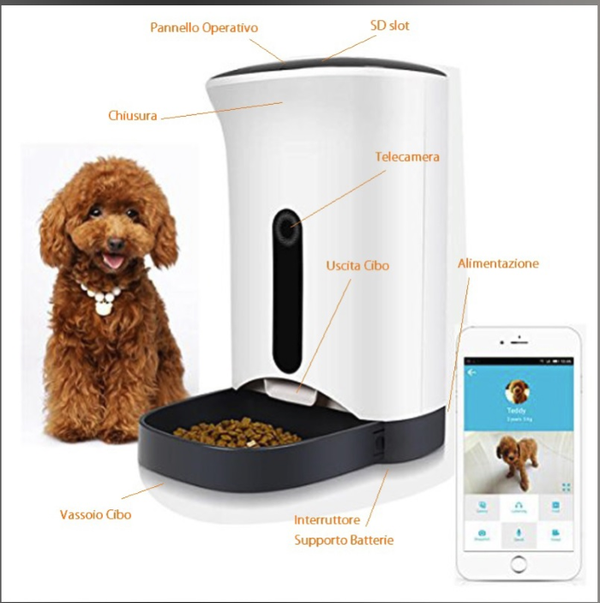 Telecamera Smart Pet Feeder WiFi - PAPPY