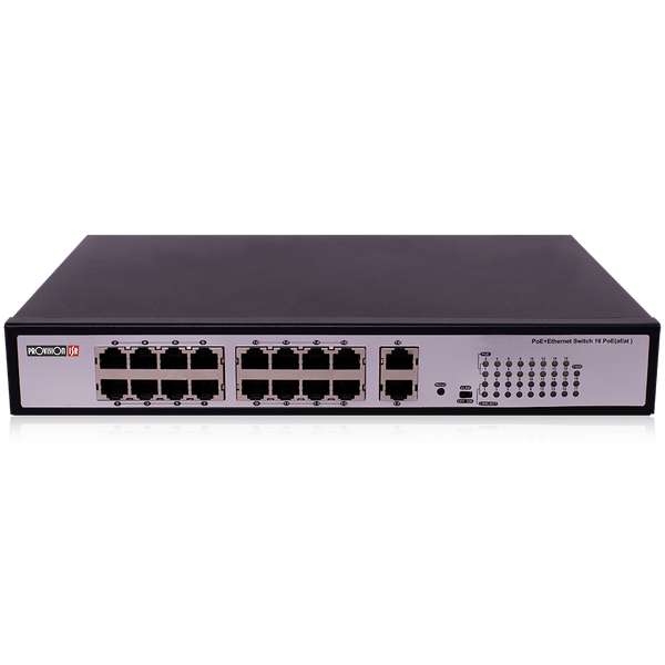 PROVISION ISR POES-16200C + 2G Switch PoE a 16 porte 10/100 Mbps + 2G