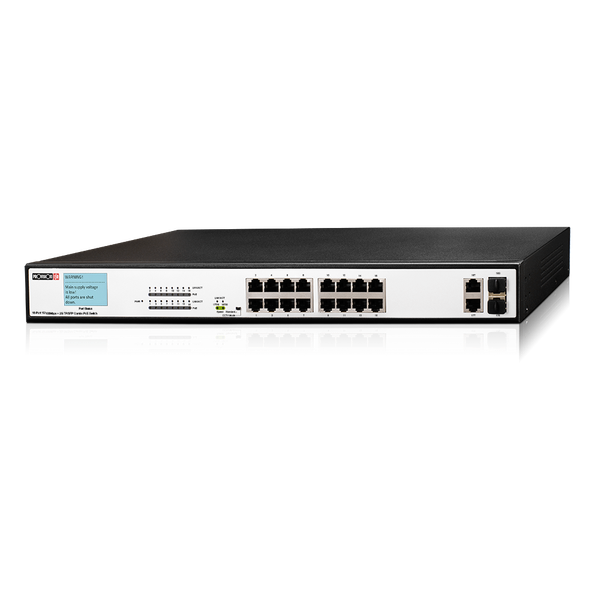 PROVISION ISR POES-16300C + 2Combo Switch PoE combinato a 16 porte 10/100 Mbps +2
