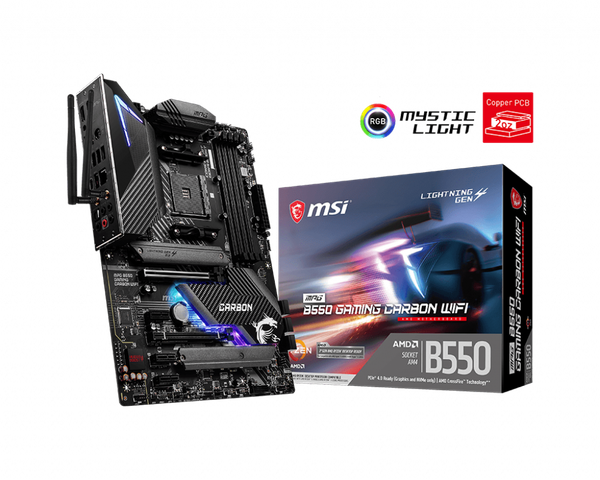 SCHEDA MADRE MSI MPG B550 GAMING CARBON WIFI